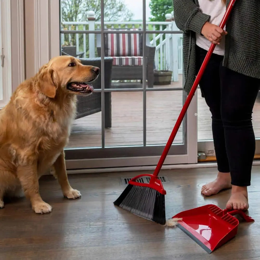 Powercorner Pet Pro Broom with Step-On Dust Pan